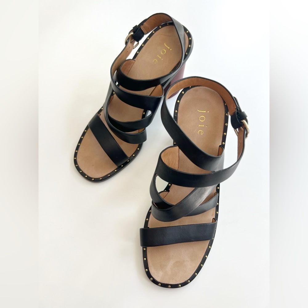 NWOB Joie Onfer Black Wrap Sandal Size 6 (36) - Picture 5 of 7